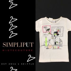 J Crew Girl Science Lab Keepsake T-Shirt Tee STEM